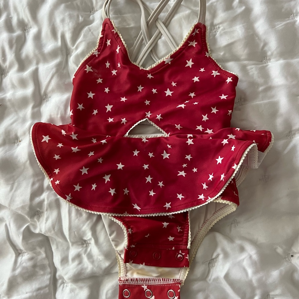 SweetHoney Red and White Star Swimsuit